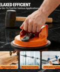 Heavy Duty Floor Gap Fixer Tool For DIYers Plank Grabber With Suction Cup, shown in close-up on black surface.
