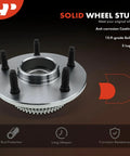 Beefed-Up Front Wheel Bearing And Hub Assembly With ABS Ring For Dodge Ram 1500 2000 2001 5-Lug RWD 2-Pack close-up view
