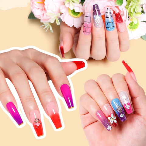 Color Changing Gel Nail Polish Set 6 Pcs Soak Off LED UV Gel for Nail Art Pro Grade Salon At Home Manicure DIY Kit close-up design