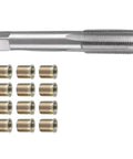 Hotty Plug Thread Repair Kit M14 Inserts Plus 16x125 Tap Set Stainless Steel Sparks Hole Fixer For Gas Engines Professional Tool tap and inserts