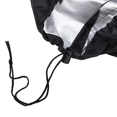 Close-up of the drawstring toggle mechanism on the Heavy Duty EV Wall Charger Cover, designed for easy adjustment.