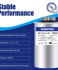 60uF And 10uF Dual Run Start Capacitor For AC Unit Fans, Heat Pumps, And Condensers, CBB65 370 To 440 VAC, Five Percent Tolerance