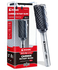 AlCrN Coated Carbide Rotary Burr Bit SB Five Double Cut For Die Grinder One Quarter Inch Shank Two And Three Quarter Inches Total Length
