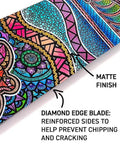 Colorful design on Pink Crush Design Adjustable Carbon Fiber Dragon Boat Paddle with matte finish and diamond edge blade