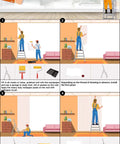 Installation guide for Black And White Peonies Watercolor Floral Mural Wallpaper For Bedroom And Living Room Not Peel And Stick Requires Paste For Installation Easy To Cut In 8 Strips Durable Fleece Backed Design For A Fresh Bedroom Or Living Room Vibe.