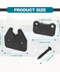 Dodge Ram Sun Visor Repair Kit Heavy Duty Clips Replacement For 2019 2020 2021 2022 2023 1500 Trucks Black 1 Set size