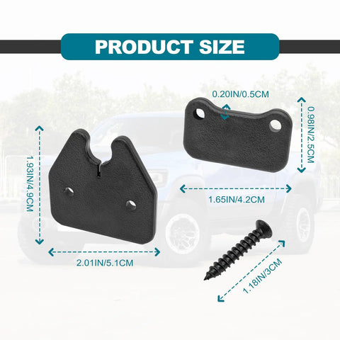 Dodge Ram Sun Visor Repair Kit Heavy Duty Clips Replacement For 2019 2020 2021 2022 2023 1500 Trucks Black 1 Set size