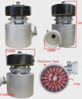 Beefy 1000W 220V AC Hydro Turbine Generator For Off Grid Power 3500 RPM Small Hydroelectric Generator Outdoor Water Turbine Unit For Lighting And Charging, featuring aluminum housing and PVC connector.