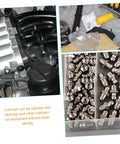 Grease Fitting Assortment Kit 10 Piece Set With Straight And Angled Nipples For Machines And Vehicles shown with storage box