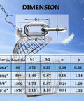 Stainless steel link chain with dimension diagram overlay (b1, b2, o, p) in front view.