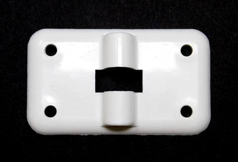 White 6 Inch T Style Entry Door Catch Latch Holder for RV Camper Trailer Hatch Assembly Kit, detailed top view