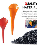 Long Neck Oil Funnel Set Two Sizes Hand Free Filler Funnel Wide Mouth Spill Saver For Car And Motorcycle