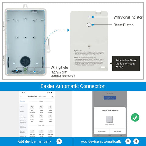 Smart Pool Timer WiFi Switch 40A 120 To 277 VAC 2HP Heavy Duty Programmable On Off Scheduler diagram and setup instructions