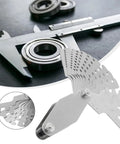 Pro Grade Stainless Steel Thread Pitch Gauge Set With 30 Degree TR30 T Thread Gauge for precise measurement, laser marked.