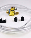 Oil Drain Valve Kit With Heavy Duty Three Foot Hose For F106N Long Nipple, Includes 3/8 Inch ID Tubing, LC10 Safety Clip, Vinyl Caps