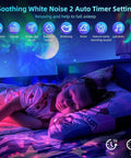 Astronaut Galaxy Projector For Bedroom With 29 Lighting Effects Remote Control And Timer Aurora Northern Lights LED in use by sleeping child