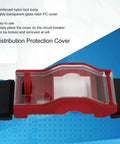 Lockout Kit For 2P Miniature Circuit Breakers With Transparent Protection Cover And Safety Padlock Including 2 Keys Quick Attach