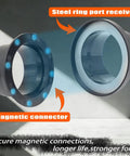 Magnetic Quick Connect Dust Collection Kit for 4 Inch Hoses and Tools steel ring port receiver and magnetic connector.