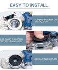 Installation steps for 20 Pack Glad Hand Seals For Semi Trucks And Trailers Rubber Black Gasket Seals And Elastic Grommets