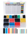 Heat Shrink Tubing Kit With 11 Sizes And 2 To 1 Shrink Ratio 580 Pcs In 6 Colors With Storage Case shown open