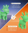 Comparison of 3D print quality with and without 4 Spools Filament Dryer Box With Independent Chambers And Auto Humidity Hold.