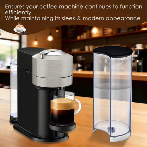 Coffee machine with Water Tank Reservoir Replacement And Black Lid Cover For Nespresso Vertuo Next And Krups XN910B XN9105 XN910C