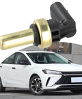 Engine Coolant Temperature Sensor 12641073 with brass tip and plastic casing, ideal for accurate coolant level readings.