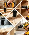 Rugged 21V Cordless Drill Kit Featuring Rechargeable Batteries And Quick Release Keyless Chuck for furniture assembly and repairs.