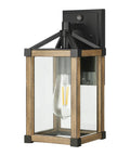 Easy Weatherproof Dusk To Dawn Outdoor Wall Light With Photocell Sensor Brown Exterior Lantern with glass panels