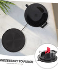 Top view of Heavy Duty Camping Cup Anchor With Suction Cup Hanger for tents, car, and RV, showing ABS material and sucker design.