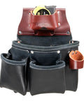 3 Pouch Pro Tool Bag With Tape Holder Black Heavy Duty Organizer With 12 Pockets And Tool Holders Durable American Made Construction Ideal For Carpenters And Electricians On The Job