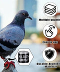 Pigeon with 100 Pieces Black Aluminum Pigeon Leg Rings For Bird Identification And Training, 2027 ARPU Serial Number Bands, Easy Fit 8mm Inner Diameter