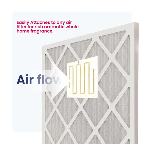 Gardenia Scent Whole Home Air Freshener that attaches to furnace or air conditioner filter 0.8 ounce pack of 1 shown on air filter