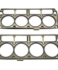Badass Stage Two Truck Cam Kit With LS7 Style Roller Lifters Beefy Beehive Springs Precision Pushrods And Pro Grade MLS Gaskets for Chevrolet Gen Three V Eight Motors. Two MLS gaskets featuring precision cut openings.