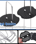 All In One Garden Stakes And Staples Kit with 100 Pcs 6 Inch U Shaped Landscape Staples and Fixing Gaskets close-up