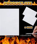 Qilery white high-temp gasket paper sheets, 8-pack, 1/8 in thick, 25.4 x 17.8 cm