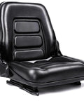 Heavy Duty Forklift Seat For Mowers And Industrial Equipment With 160 Degree Adjustable Backrest, Sliding Mount, Micro Switch
