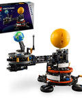 Planet Earth And Moon In Orbit Building Set For Kids 10 Plus An Outer Space STEM Toy showcasing interactive model with Earth and Sun