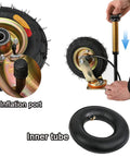 Inflating Heavy Duty Pneumatic Swivel Caster Wheels With Side Brakes For Workbenches Furniture Carts And Garage Rubber Wheels