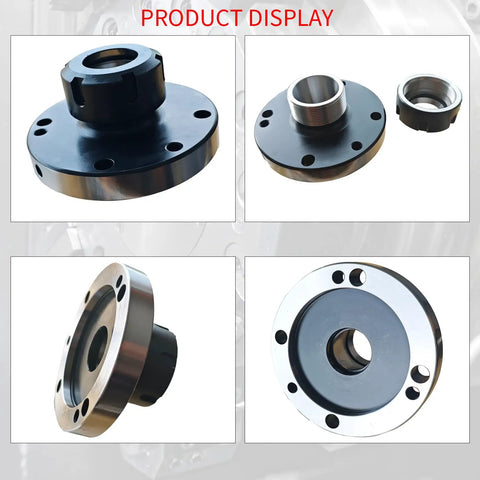 ER32 Collet Chuck 100mm Diameter 7 Holes With ER32 Spanner, milling tool accessory, solid pro grade for precise workholding