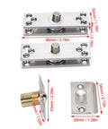Heavy Duty Concealed Door Hinge Stainless Steel Pivot Hinge With 360 Degree Rotation 220 Lb Load Capacity Ball Bearing System parts