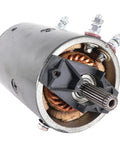 Beefed-Up 12V Winch Motor Replacement For Warn 20 Spline With Double Ball Bearing Fits MRVB4 MRVB5 MRVB7, exposed copper coils