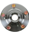 Front view of a hub from the Front Wheel Bearing And Hub Kit 2 Piece Direct Fit OE Replacement For Acura CL RSX TL Honda Accord CR V Element