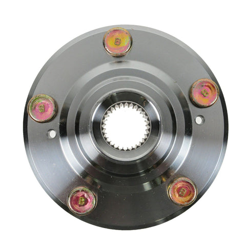 Front view of a hub from the Front Wheel Bearing And Hub Kit 2 Piece Direct Fit OE Replacement For Acura CL RSX TL Honda Accord CR V Element