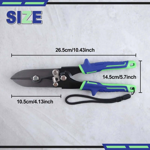 5 Blade Beefed Up Sheet Metal Crimper For HVAC Ductwork And Stove Pipes Heavy Duty Gutter Crimping Tool with size dimensions