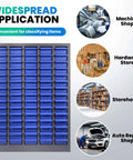 75 Drawer Parts Cabinet With Alloy Steel Frame, blue drawers for heavy-duty storage in workshop, hardware store, storehouse, auto shop.