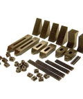 42 Piece Clamping Kit For Six Millimeter And One Quarter Inch T Slot Mills That Works With Taig And Sherline Mills Includes T Slot Nuts M5 Studs