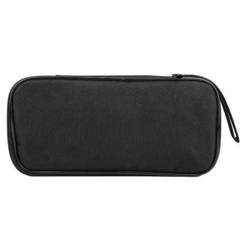 Black carrying case for LCD Circuit Analyzer With Backlit Display And Data Retention, RMS Voltage Tester, portable storage bag.