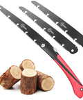 10 Inch Folding Camping Saw With High Carbon SK9 Steel Teflon Coated Rust Resistant Blade 2 Locking Positions and extra blades