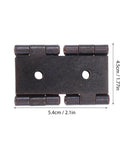 Vintage Bronze Gate Hinges Set, 10 Pcs, Tough As Nails Heavy Duty Folding Door Hinges 54x47mm top view
